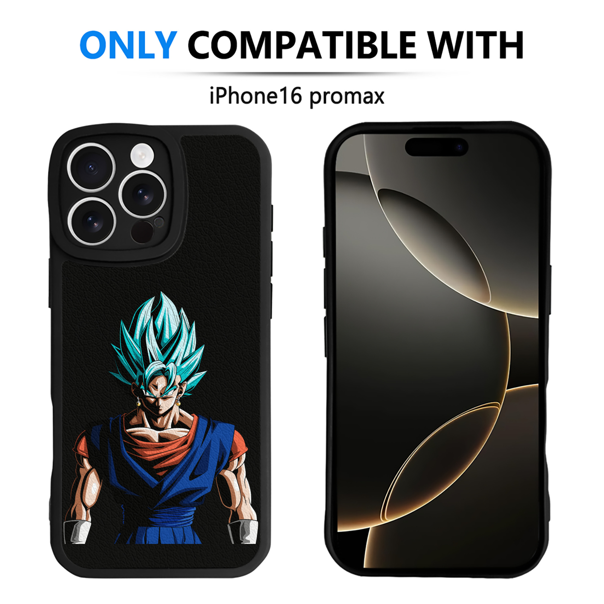 （画像用） ドラゴンボール ベジット DRAGON BALL Vegetto 【iPhone 16シリーズ対応】シリコンスマホケース（レザー調） 材質：シリコン